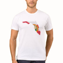 Mannen Hipster State of Florida T-shirt