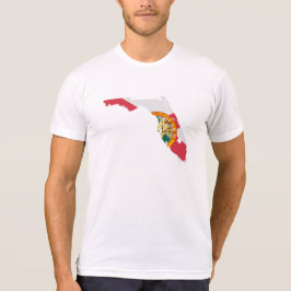Mannen Hipster State of Florida T-shirt