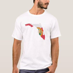 Mannen Hipster State of Florida T-shirt