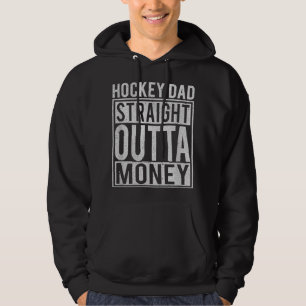 Mannen Hockey papa recht buiten geld I Funny Hock Hoodie