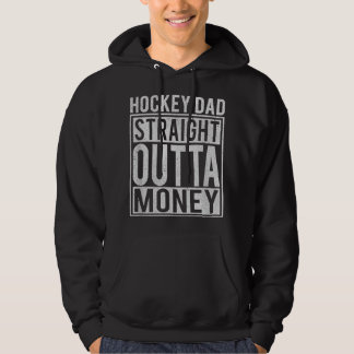 Mannen Hockey papa recht buiten geld I Funny Hock Hoodie