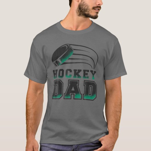 Mannen Hockey papa T-shirt (Voorkant)