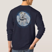 Mannen hoes Haile Westie Gaurdian Angel T-shirt (Achterkant)