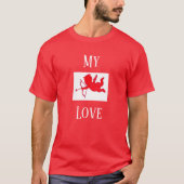 Mannen Holiday Gift My Love Valentijnsdag T-shirt (Voorkant)