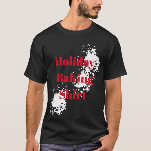 Mannen Holiday T-Shirt-Holiday Baking Shirt (Voorkant)