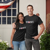 Mannen Home USA Kaart Amerikaanse Vlag Juli 4 T-shirt