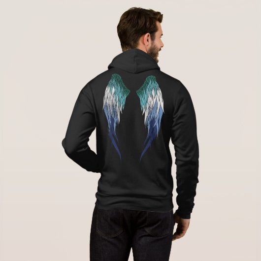 Mannen homovlag - Halo - Wings Hoodie (Achterkant volledig)