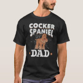 Mannen hond Cocker Spaniel Pa Vaders Dag Pet Cocke T-shirt (Voorkant)