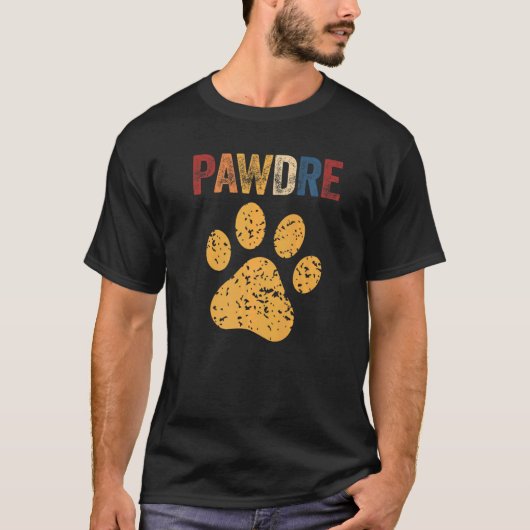 Mannen hond Pawdre Kat pap pap pap die huisdieren  T-shirt (Voorkant)