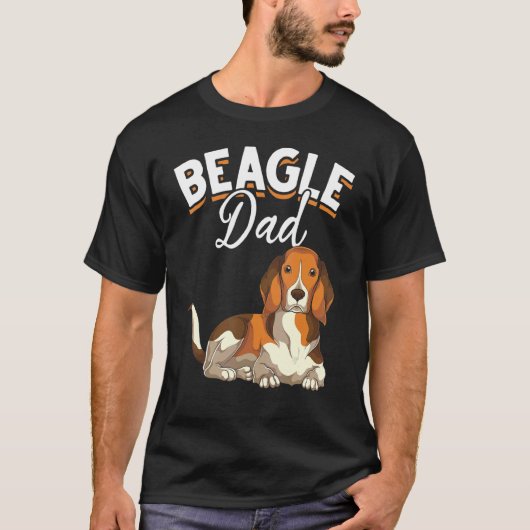 Mannen hond vader hondeneigenaar huisdier vaders d t-shirt (Voorkant)