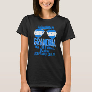 Mannen Hondurese Oma Honduras Vlag Zonnebril Mot T-shirt