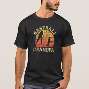 Mannen honkbal opa opa Grandson Proud P T-shirt