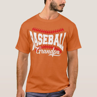Mannen honkbal opa t-shirt