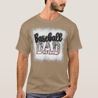 Mannen honkbal Papa Camo print grappig papa Fa T-shirt