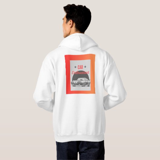 Mannen Hoodie (Achterkant volledig)