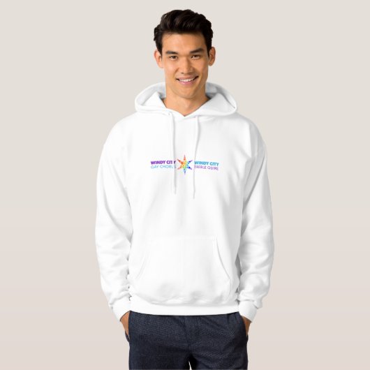Mannen hoodie (Voorkant volledig)