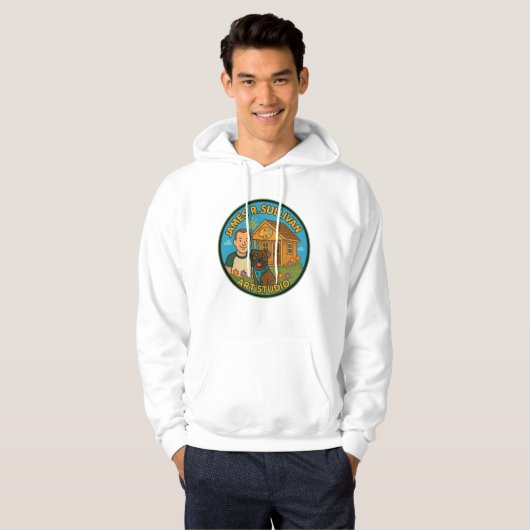 Mannen Hoodie (Voorkant volledig)