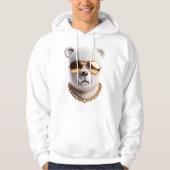 Mannen Hoodie - Gouden Beer (Voorkant)