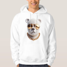 Mannen Hoodie - Gouden Beer