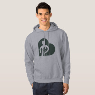 Mannen hoodie (grijs)