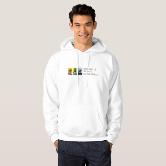 Mannen Hoodie (Kleur Logo) (Voorkant volledig)