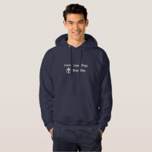 Mannen Hoodie: Leer Love Pray
