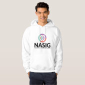 Mannen Hoodie met centrum logo (Voorkant volledig)