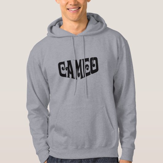 Mannen-hoodie met zwarte Cameo Logo Hoodie (Voorkant)