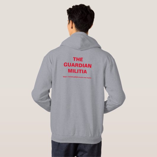 Mannen Hoodie The Guardian Militia (Achterkant volledig)