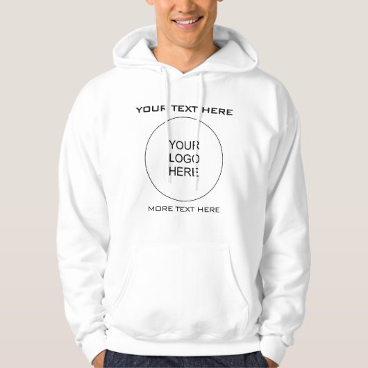 Mannen Hoodie voegt hier de Logo van het Bedrijf t (Voorkant)