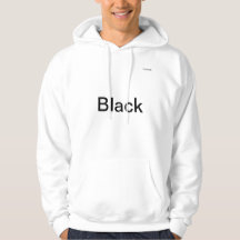 Mannen hoodie wit met eenvoudige uitdrukkingen.