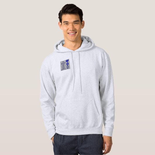 Mannen hoogoest hoodie (Voorkant volledig)