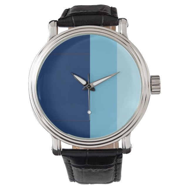 Mannen horloges - Schaduwen van blauw (Voorkant)