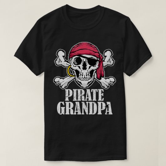Mannen Hosting Pirate Birthday Jolly Roger Party P T-shirt (Design voorkant)