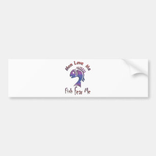 MANNEN HOUDEN ME VERLIEZEN - VISSERIJ VOOR MIJ BUMPERSTICKER