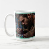 Mannen houden ook van diamantkunst koffiemok (Links)