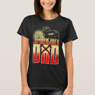 Mannen houtbewerker bijl boomkweker houthakker vad t-shirt