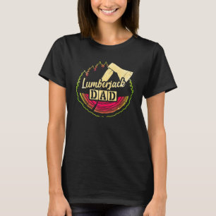Mannen houtbewerker bijl boomkweker houthakker vad t-shirt