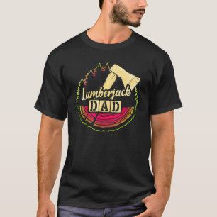 Mannen houtbewerker bijl boomkweker houthakker vad t-shirt