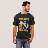 Mannen Huggies en Chuggies Toekomstige Vader Feest T-shirt (Voorkant volledig)