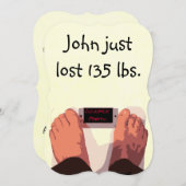 (Mannen) Humourese Divorce Party Kaart (Voorkant / Achterkant)