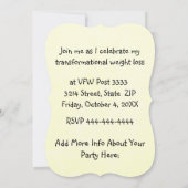 (Mannen) Humourese Divorce Party Kaart (Achterkant)