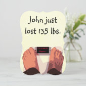 (Mannen) Humourese Divorce Party Kaart (Staand voorkant)