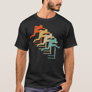 Mannen Hurdler Hurdles  Retro Premium T-shirt