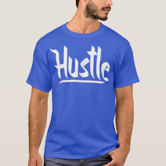 Mannen HUSTLE Gym Fitness Workout Bodybuilding Mot T-shirt