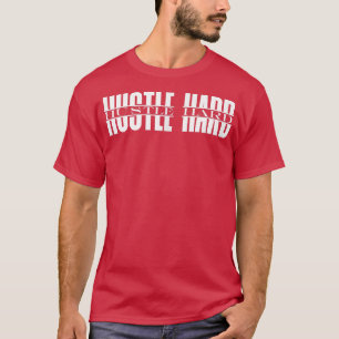 Mannen HUSTLE Gym Fitness Workout Bodybuilding Mot T-shirt