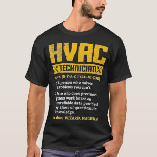 Mannen HVAC Tech T-shirt Funny Technicia Ingenieur