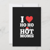 Mannen I die Moms Santa Hat Xmas Premium heet Kaart (Voorkant)