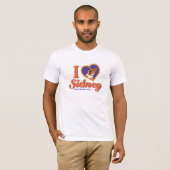 Mannen I "Hart" Sidney T-shirt (Voorkant volledig)