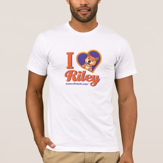 Mannen I "Heart" Riley T-shirt (Voorkant)